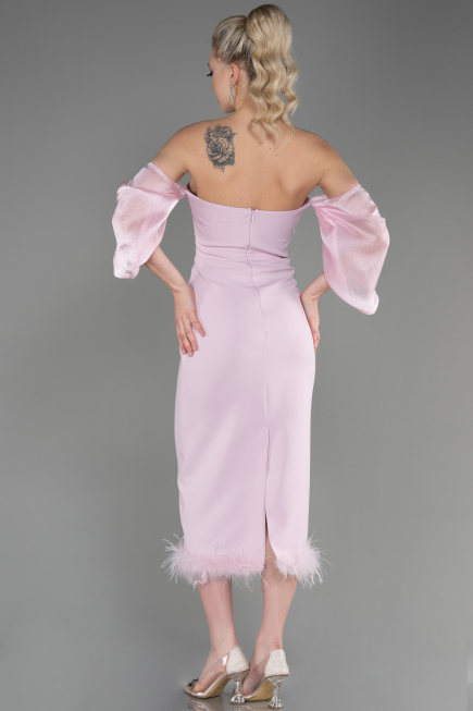 Robe de Cérémonie Midi Poudre ABK1796