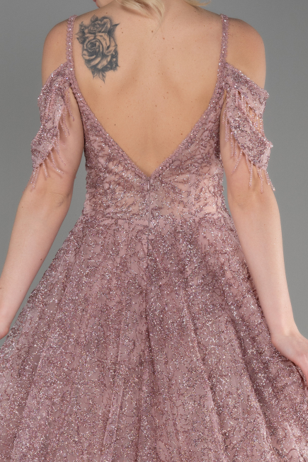 Robe de Soirée Longue Poudre ABU3708
