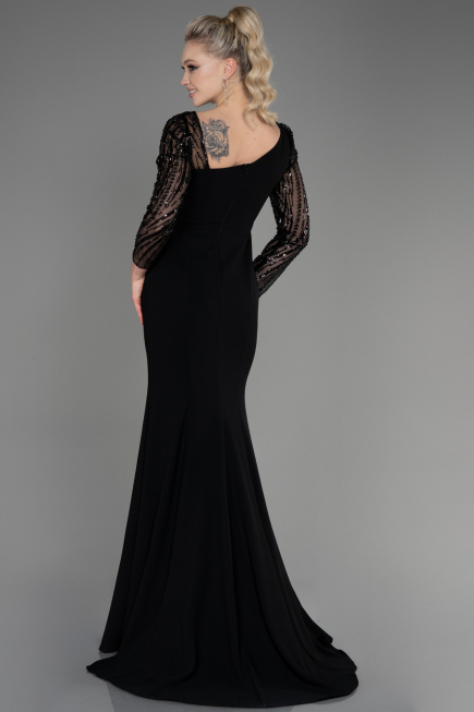 Robe de Soirée Longue Noir ABU3712