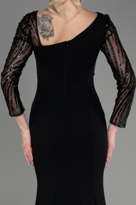 Robe de Soirée Longue Noir ABU3712