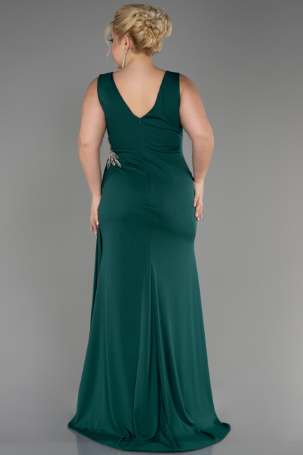 Robe de Soirée Grande Taille Longue Émeraude ABU2934