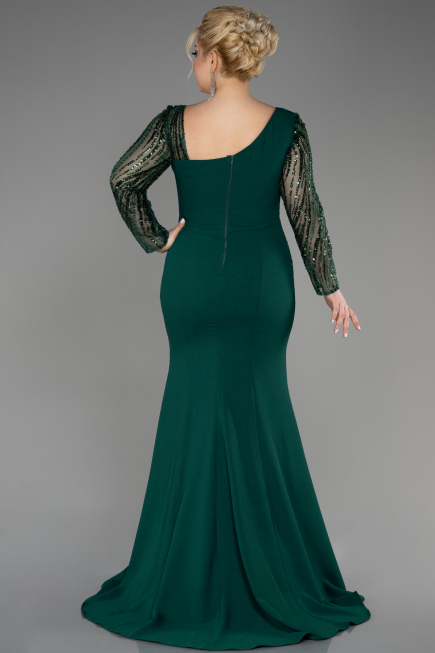 Robe De Mariée Grande Taille Longue Émeraude ABU3713