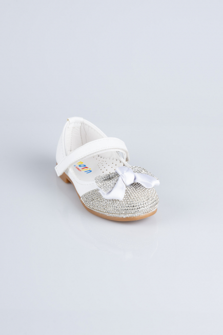 Chaussure D’enfant Cuir Blanc MJ4000