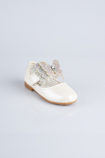 Chaussure D’enfant Cuir Verni Blanc MJ4001
