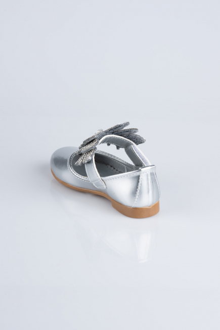 Chaussure D’enfant Cuir Verni Argent MJ4001