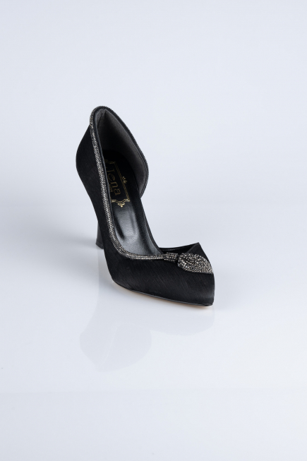 Stiletto Satin Noir MJ8008