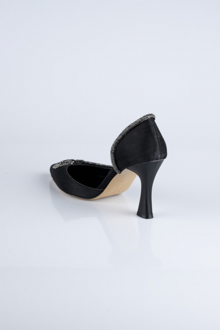 Stiletto Satin Noir MJ8008