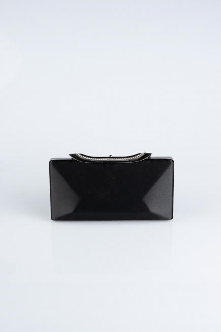 Sac de Soirée Satin Noir V729