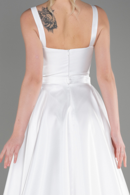Robe de Soirée Longue Blanc ABU3751
