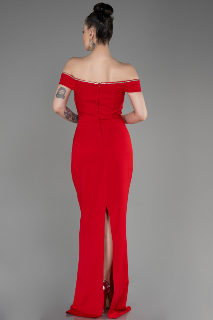 Robe de Soirée Longue Rouge ABU3781