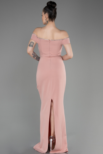 Robe de Soirée Longue Poudre ABU3781