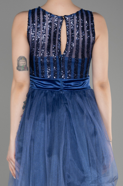 Robe de Soirée Courte Indigo ABK2016