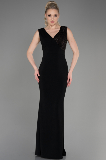 Robe de Soirée Longue Noir ABU1190