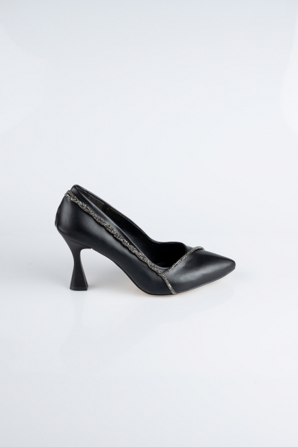 Stiletto Cuir Noir MJD5158