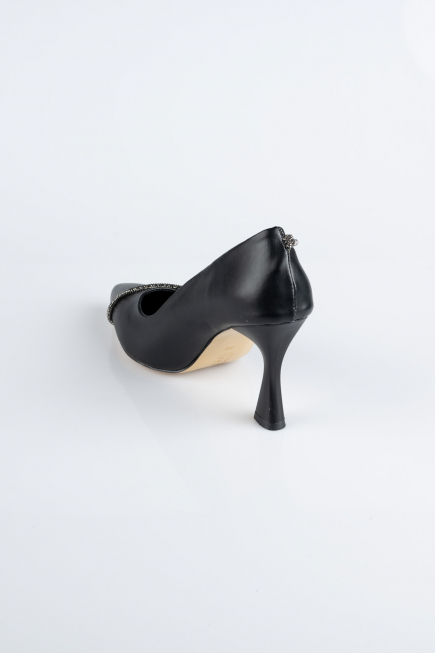 Stiletto Cuir Noir MJD5158