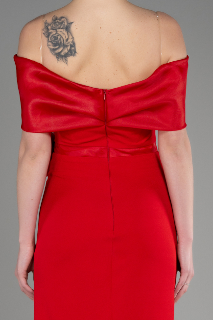 Robe de Soirée Midi Rouge ABK2014