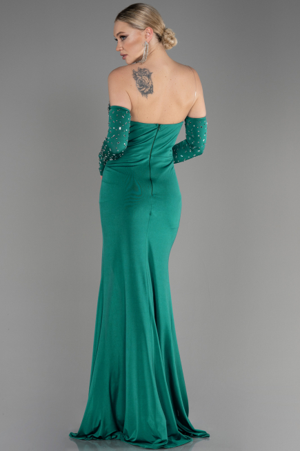 Robe de Soirée Longue Émeraude ABU3824