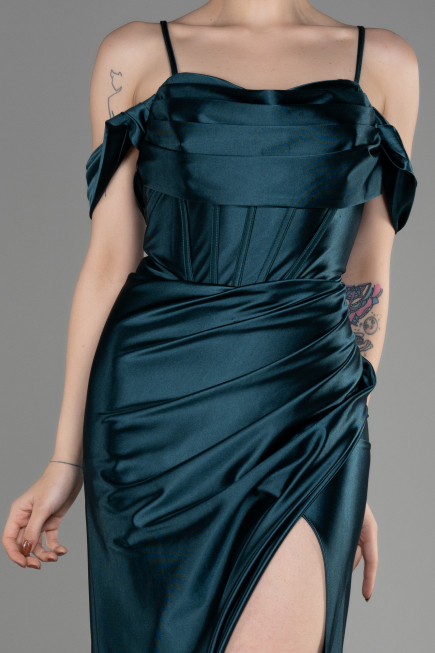 Robe de Soirée Longue Émeraude ABU3840