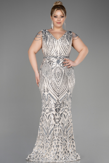 Robe De Fiançailles Grande Taille Longue Squameuse Vison ABU3845