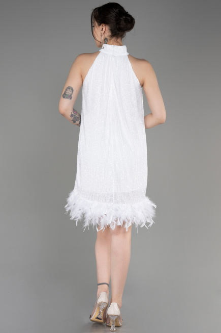 Tenue de Soirée Courte Blanc ABK2049