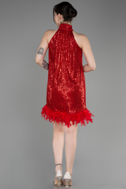 Tenue de Soirée Courte Rouge ABK2049