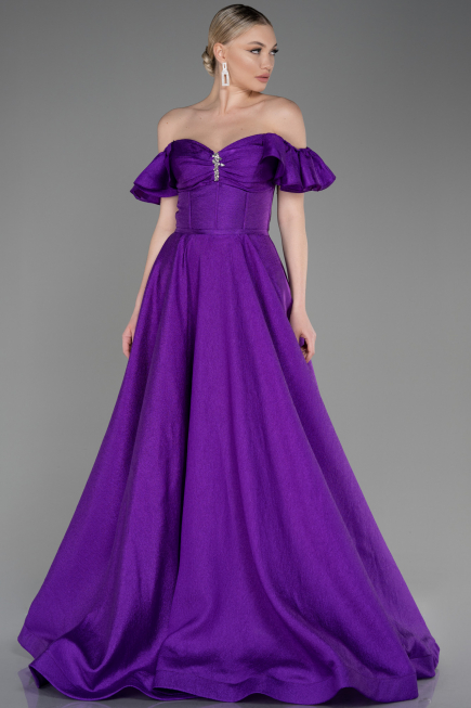 Robe de Soirée Longue Violet ABU3884