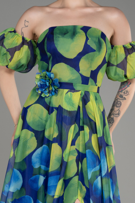 Robe de Soirée Longue Vert ABU3903