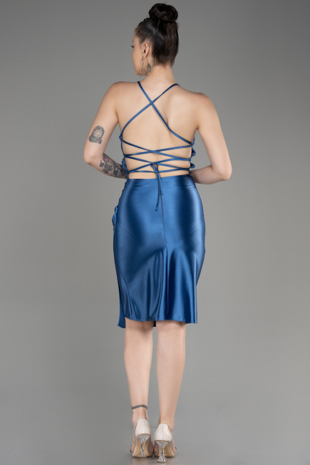 Robe de Cérémonie Courte Indigo ABK2078