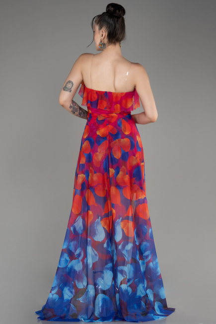 Robe de Soirée Longue Fushia ABU3975