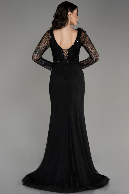 Robe de Soirée Longue Noir ABU3283