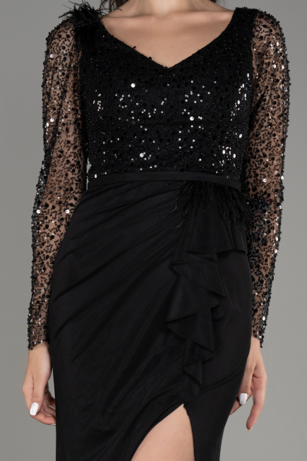 Robe de Soirée Longue Noir ABU3283