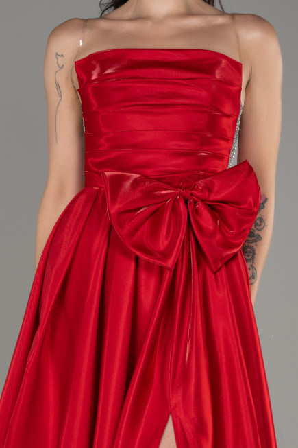 Robe de Soirée Longue Rouge ABU4015