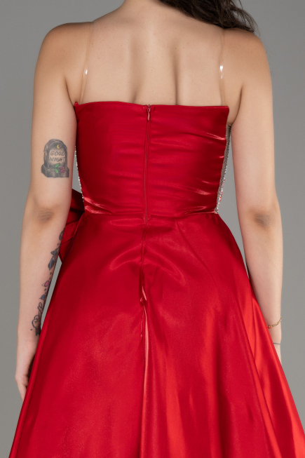Robe de Soirée Longue Rouge ABU4015