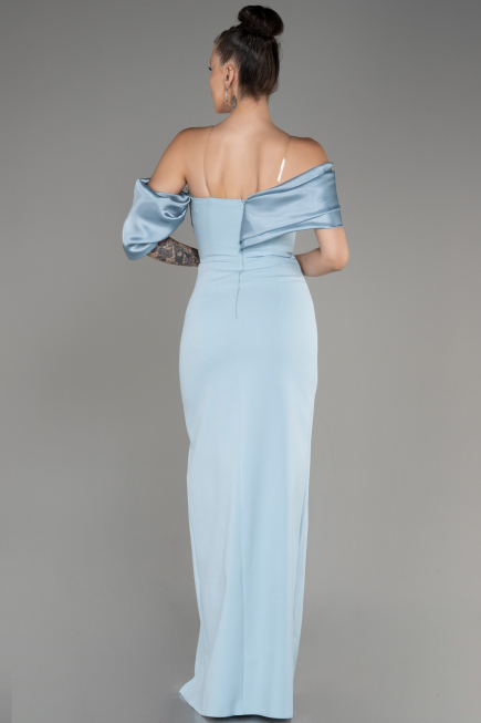 Robe de Soirée Longue Bleu clair ABU4024