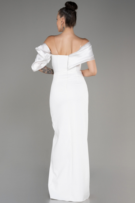 Robe de Soirée Longue Blanc ABU4024
