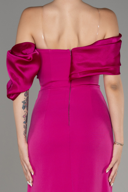 Robe de Soirée Longue Fushia ABU4024