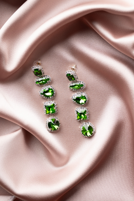 Boucle d'Oreille Vert UK622