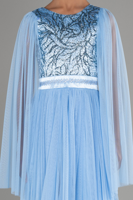 Robe De Soirée Enfants Longue Indigo ABU3155