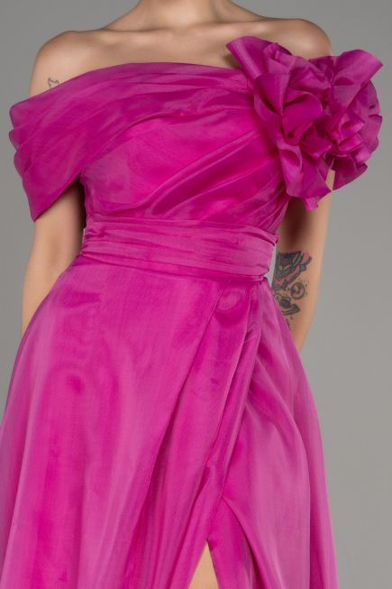 Robe de Soirée Longue Fushia ABU4044