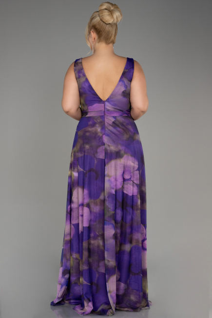 Robe De Soirée Grande Taille Longue Violet ABU4050