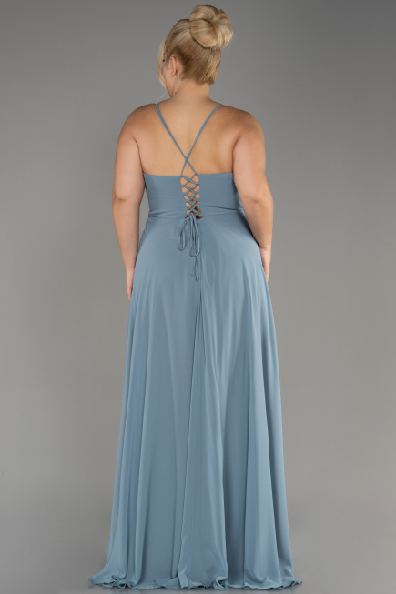 Robe De Soirée Grande Taille Longue Turquoise ABU1324