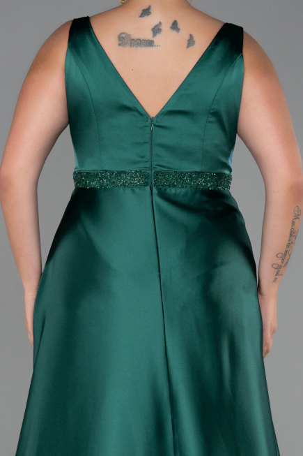 Robe Grande Taille Longue Émeraude ABU3200
