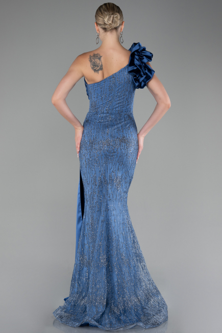 Robe de Soirée Longue Indigo ABU4059