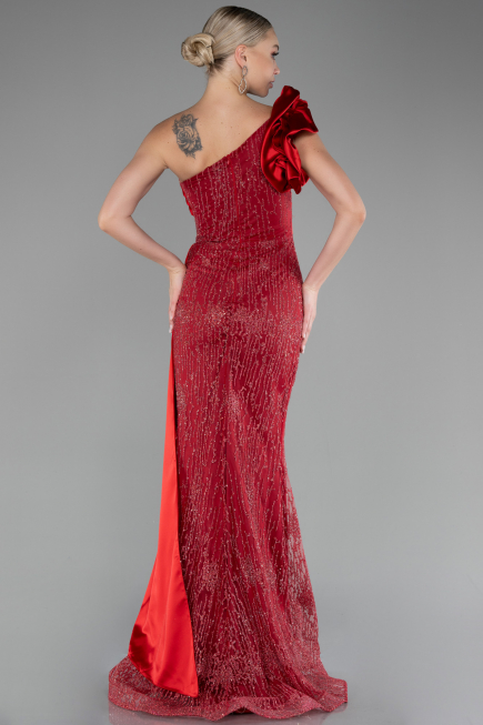 Robe de Soirée Longue Rouge ABU4059