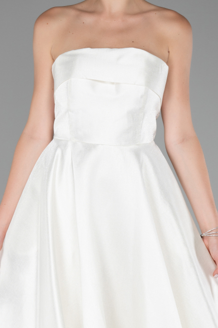 Robe de Cérémonie Longue Blanc ABU4049
