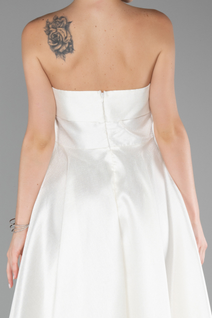 Robe de Cérémonie Longue Blanc ABU4049