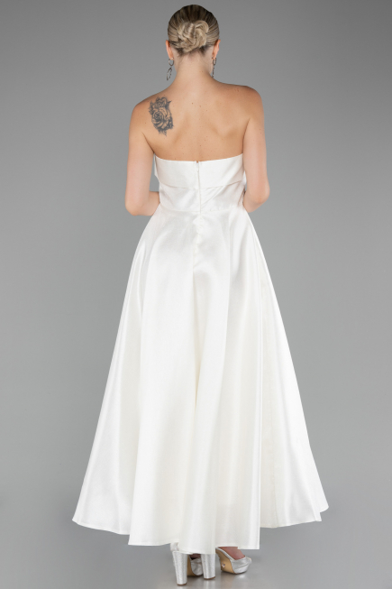 Robe de Cérémonie Longue Blanc ABU4049