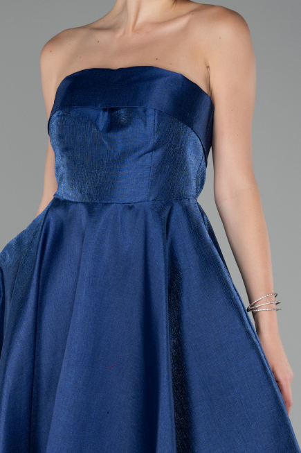 Robe de Cérémonie Longue Bleu Marine ABU4049