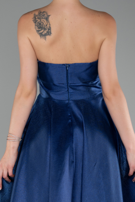 Robe de Cérémonie Longue Bleu Marine ABU4049
