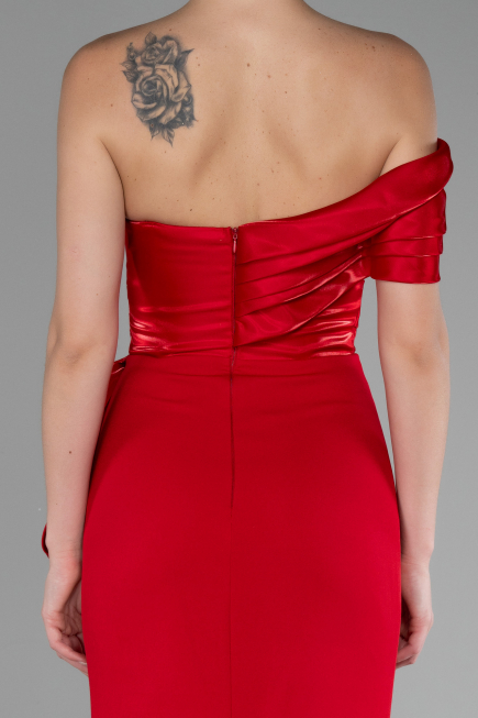 Robe Queue de Poisson Longue Rouge ABU4115